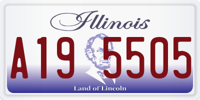 IL license plate A195505