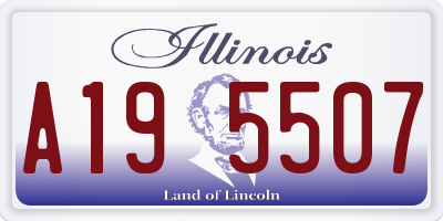 IL license plate A195507