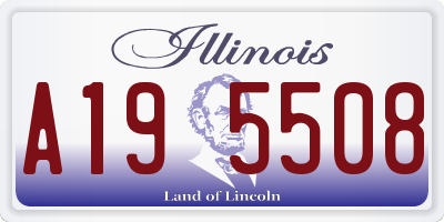 IL license plate A195508