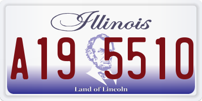 IL license plate A195510