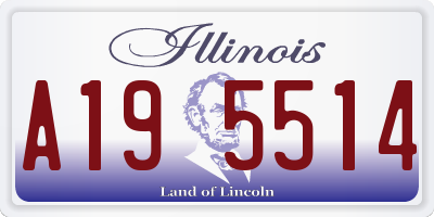 IL license plate A195514