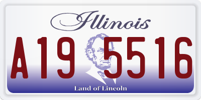 IL license plate A195516