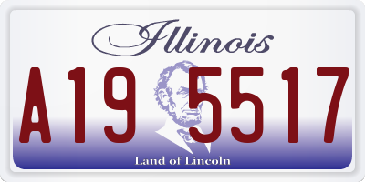 IL license plate A195517