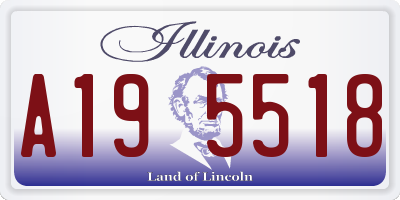IL license plate A195518