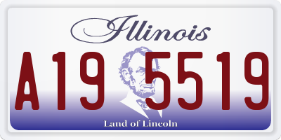 IL license plate A195519