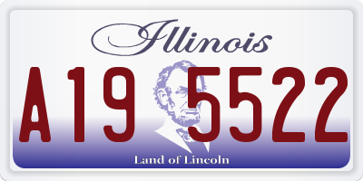 IL license plate A195522