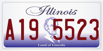 IL license plate A195523