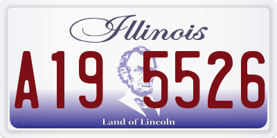 IL license plate A195526