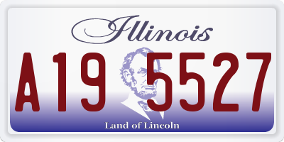 IL license plate A195527
