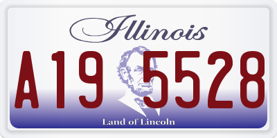 IL license plate A195528