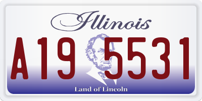 IL license plate A195531