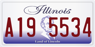 IL license plate A195534