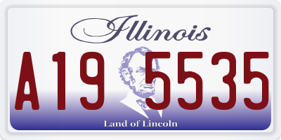 IL license plate A195535