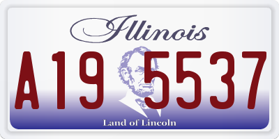 IL license plate A195537