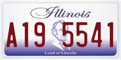 IL license plate A195541