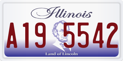 IL license plate A195542