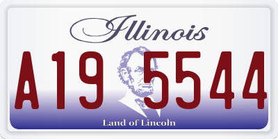 IL license plate A195544