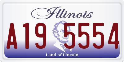 IL license plate A195554
