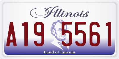 IL license plate A195561