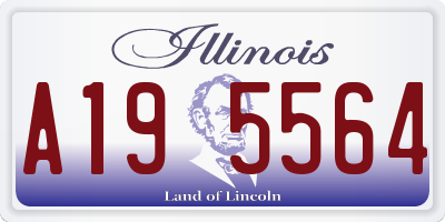 IL license plate A195564