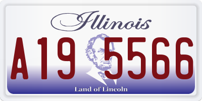 IL license plate A195566
