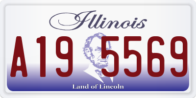 IL license plate A195569