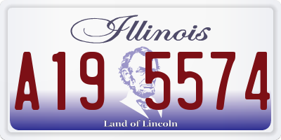 IL license plate A195574