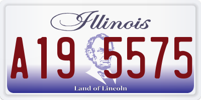 IL license plate A195575