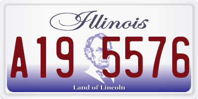 IL license plate A195576