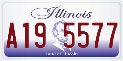 IL license plate A195577