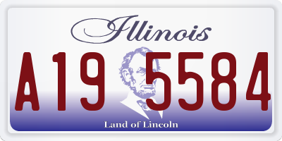 IL license plate A195584