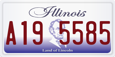 IL license plate A195585