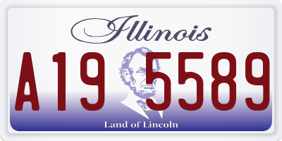 IL license plate A195589