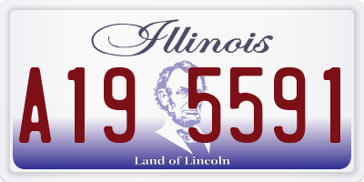 IL license plate A195591