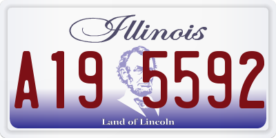 IL license plate A195592