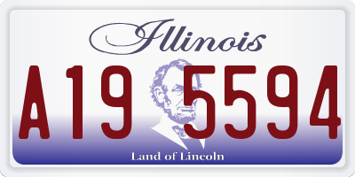 IL license plate A195594