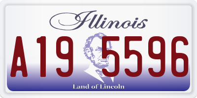 IL license plate A195596