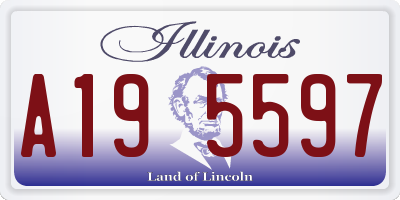 IL license plate A195597