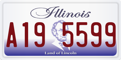 IL license plate A195599