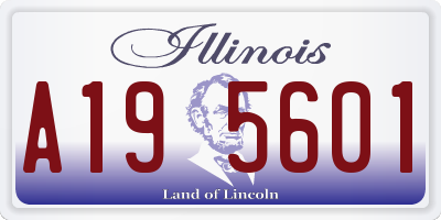 IL license plate A195601