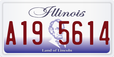 IL license plate A195614