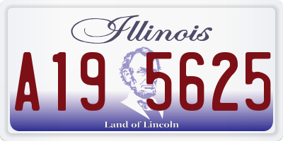 IL license plate A195625