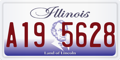 IL license plate A195628