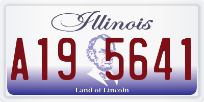IL license plate A195641