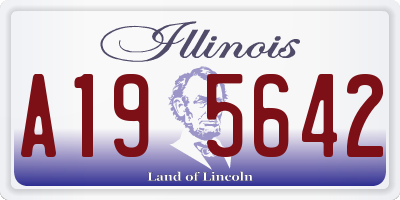 IL license plate A195642