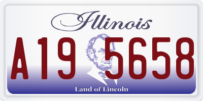 IL license plate A195658