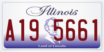 IL license plate A195661