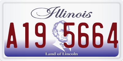IL license plate A195664