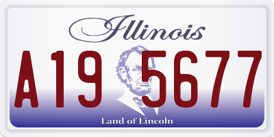 IL license plate A195677