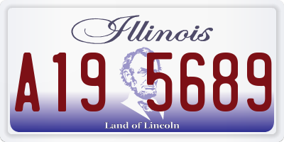 IL license plate A195689